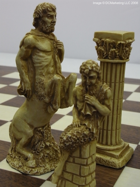 Gods of Mythology Plain Theme Chess Set